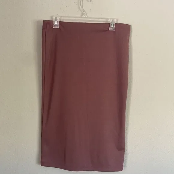 Forever 21 Women’s Elegant High Waist Solid MIDI Pencil Skirt - Picture 3 of 3